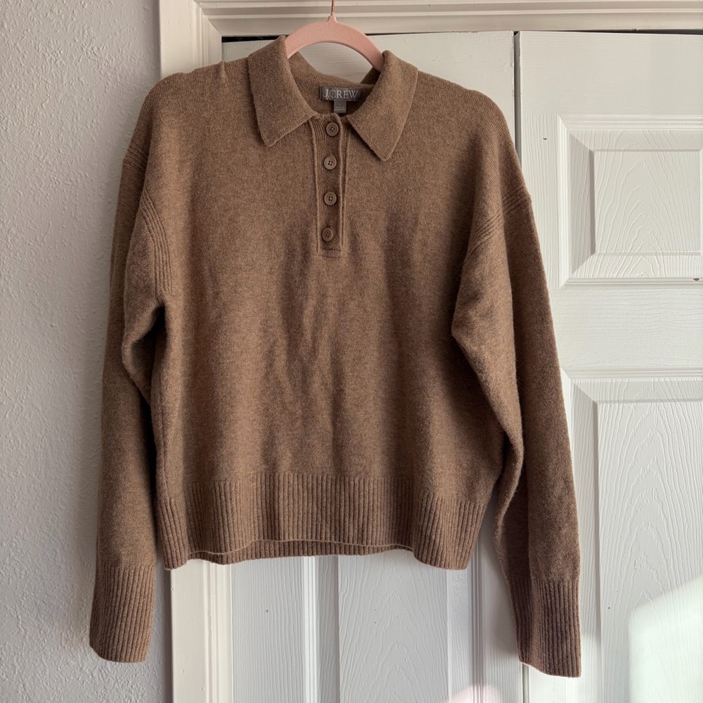 J.CREW Supersoft Alpaca Wool Blend Polo Sweater - Picture 4 of 9
